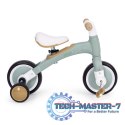 Rower rowerek biegowy z pedałami - treningowy kółka boczne 3W1 zielony ECOTOYS ECOTOYS
