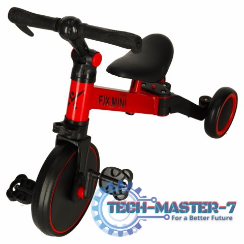 Rowerek Trike Fix Mini biegowy trójkołowy 3w1 z pedałami czerwony Rowerek Trike Fix Mini biegowy trójkołowy 3w1 z pedałami czerwony