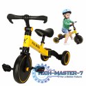Rowerek Trike Fix Mini biegowy trójkołowy 3w1 z pedałami żółty