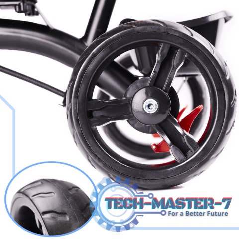 Rowerek trójkołowy Trike Fix Lite 3w1 z daszkiem obracany regulowany spacerówka prowadnik pasy szary Rowerek trójkołowy Trike Fix Lite 3w1 z daszkiem obracany regulowany spacerówka prowadnik pasy szary