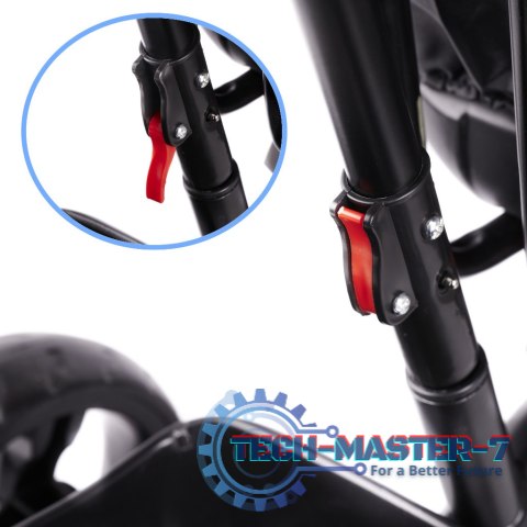 Rowerek trójkołowy Trike Fix Lite 3w1 z daszkiem obracany regulowany spacerówka prowadnik pasy szary Rowerek trójkołowy Trike Fix Lite 3w1 z daszkiem obracany regulowany spacerówka prowadnik pasy szary