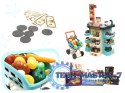 Supermarket sklep kasa fiskalna + wózek miętowy