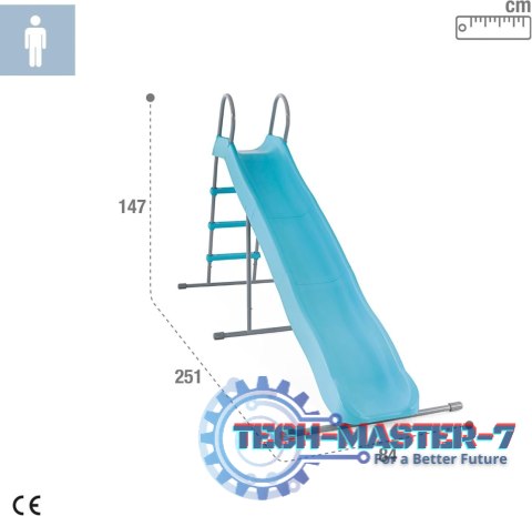 Zjeżdżalnia dla dzieci ogrodowa ślizg 244 cm duża stal tworzywo - 44107 INTEX INTEX Zjeżdżalnia dla dzieci ogrodowa ślizg 244 cm duża stal tworzywo - 44107 INTEX INTEX