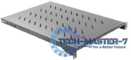 Półka do szaf 19'' 1000mm 1U 483x750mm czarna