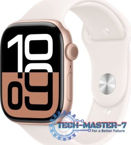 Watch 10 GPS 42 mm Rose Gold Alu S/M Różowy APPLE Złoto-różowy