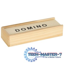 Domino drewniane klocki gra rodzinna + pudełko