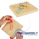 Geoboard geoplan drewniana układanka tworzenie kształtów z gumek