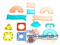 Klocki magnetyczne marble tor kulkowy świecący 75 elementów