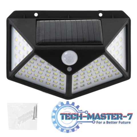 Lampa solarna czujnik ruchu i zmierzchu 100 LED Lampa solarna czujnik ruchu i zmierzchu 100 LED