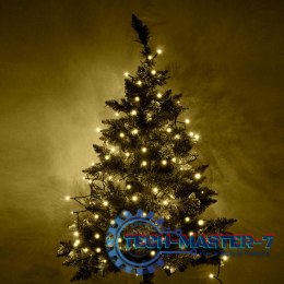 Lampki LED łańcuch świetlny świąteczne choinkowe 10m 100LED ciepły biały 8 trybów świecenia