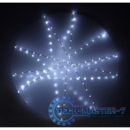 Lampki LED zewnętrzne wąż świetlny sznur na balkon świąteczne choinkowe 10m 100LED zimny biały 8 trybów świecenia
