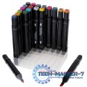 Markery dwustronne mazaki alkoholowe w etui 48 + podstawka