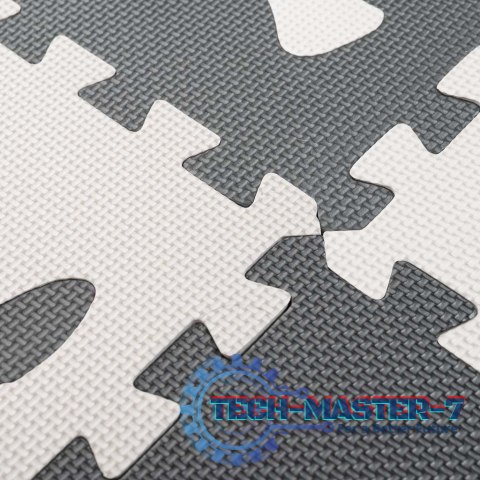 Mata edukacyjna dla dzieci piankowa puzzle szara 85 x 85 cm 9 elementów Mata edukacyjna dla dzieci piankowa puzzle szara 85 x 85 cm 9 elementów
