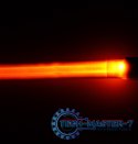 Smycz dla psa kota świecąca spacer jesień zima noc LED 1,2 m pomarańczowa