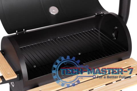 Duży grill ogrodowy z termometrem komin 3 półki koła MultiGarden MultiGarden Duży grill ogrodowy z termometrem komin 3 półki koła MultiGarden MultiGarden