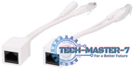 EXTRALINK 1 PORT POE INJECTOR AND SPLITTER SIMPLE POE INJECTOR WHITE CABLE 100MB/S