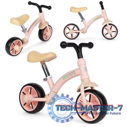 Rowerek biegowy dla dzieci koła EVA regulacja siodełka różowy ECOTOYS ECOTOYS