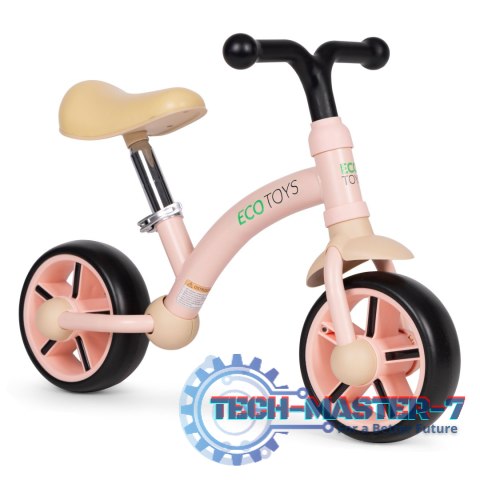 Rowerek biegowy dla dzieci koła EVA regulacja siodełka różowy ECOTOYS ECOTOYS Rowerek biegowy dla dzieci koła EVA regulacja siodełka różowy ECOTOYS ECOTOYS