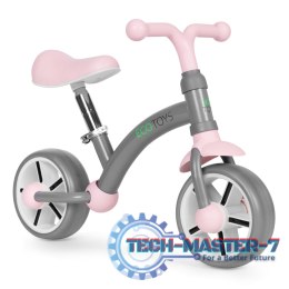 Rowerek biegowy dla dzieci koła EVA regulacja siodełka szary ECOTOYS ECOTOYS