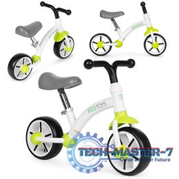 Rowerek biegowy dla dzieci koła EVA regulacja siodełka zielony ECOTOYS ECOTOYS