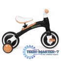 Rowerek biegowy z pedałami - treningowy kółka boczne 3w1 czarny ECOTOYS ECOTOYS