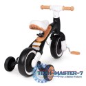 Rowerek biegowy z pedałami - treningowy kółka boczne 3w1 czarny ECOTOYS ECOTOYS