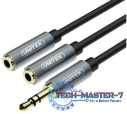 UNITEK MiniJack 3.5mm (męski) - MiniJack 2x 3.5 mm (żeński) 0.2m /s1x MiniJack 3.5 mm (wtyk) 2x MiniJack 3.5 mm (gniazdo)