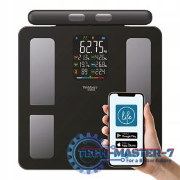 Waga łazienkowa analityczna 15 parametrów Apple Health Google Fit SCALA WEBBER WEBBER