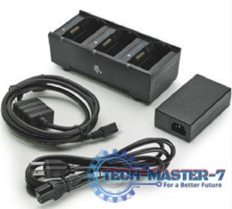 3 slot battery charger; ZQ600, QLn and ZQ500 Series; Includes power supply and EU power cord