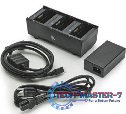3 slot battery charger; ZQ600, QLn and ZQ500 Series; Includes power supply and EU power cord 3 slot battery charger; ZQ600, QLn and ZQ500 Series; Includes power supply and EU power cord