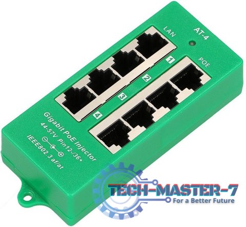EXTRALINK ACTIVE POE INJECTOR 4 PORT GIGABIT 802.3AT/AF MODE A