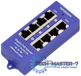 EXTRALINK POE INJECTOR 4 PORT GIGABIT
