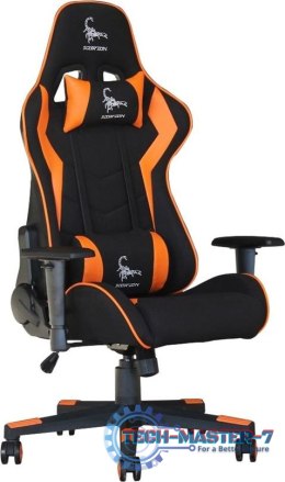 Fotel Scorpion Czarno-pomarańczowy GEMBIRD GC-SCORPION-04X