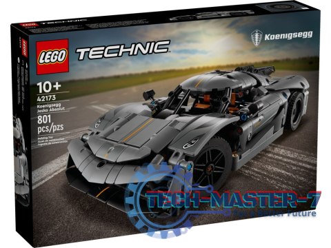 LEGO 42173 Technic - Szary hipersamochód Koenigsegg Jesko Absolut LEGO 42173 Technic - Szary hipersamochód Koenigsegg Jesko Absolut