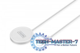Ładowarka bezprzewodowa indukcyjna 15W MagSafe 1m USB-C Biała