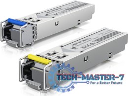 Ubiquiti Networks UACC-OM-SM-1G-S-2 moduł przekaźników sieciowych Swiatłowód 1250 Mbit/s SFP