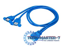Adapter AKYGA AK-CA-62 USB 3.0 - 2x USB typu A