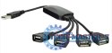 Adapter AKYGA USB 2.0 - 4x USB 2.0 AK-AD-13 USB 2.0 Typ A - 4 x USB 2.0 Typ A