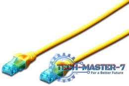 DIGITUS Cat5e U/UTP 0.5 m Żółty 0.5 Patchcord