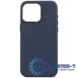 Decoded - skórzana obudowa ochronna do iPhone 15 Pro kompatybilna z MagSafe (ture navy)