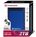Dysk zewnętrzny HDD TRANSCEND StoreJet 25H3 (2TB /Niebieski )