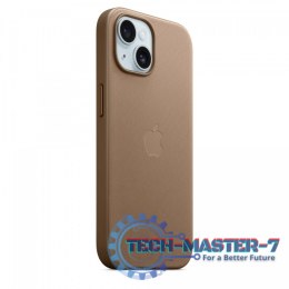 Etui z tkaniny FineWoven z MagSafe do iPhonea 15 - jasnobeżowe