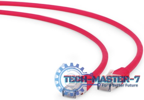 GEMBIRD RJ-45 - RJ-45 0.25 m Czerwony 0.25 Patchcord