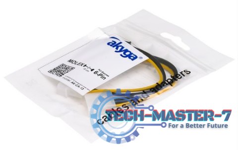 Kabel zasilający AKYGA 2x Molex - PCI-E 6-pin 0.15m. AK-CA-13 Kabel zasilający AKYGA 2x Molex - PCI-E 6-pin 0.15m. AK-CA-13