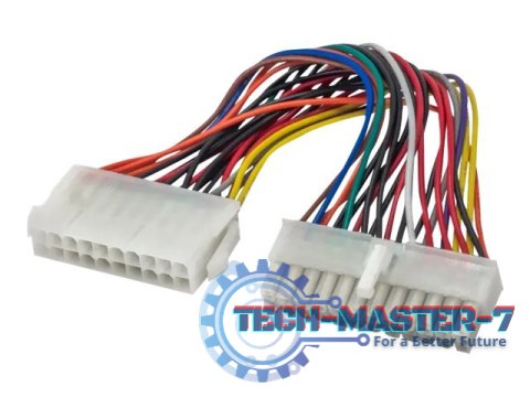 Kabel zasilający AKYGA ATX 20-pin 0.15m. AK-CA-66