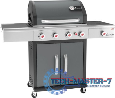 Landmann Triton 4.1 PTS szary (12964) Grill ogrodowy gazowy 15 kW 65 cm x 44 cm Landmann Triton 4.1 PTS szary (12964) Grill ogrodowy gazowy 15 kW 65 cm x 44 cm