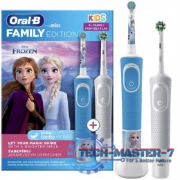 Szczoteczka do zębów ORAL-B D100.413 Sens White + D100.413 Kids Szary