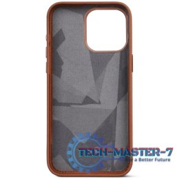 Decoded - skórzana obudowa ochronna do iPhone 15 Pro Max kompatybilna z MagSafe (tan)