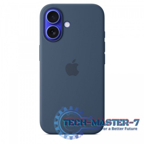 Etui silikonowe z MagSafe do iPhonea 16 - denim Etui silikonowe z MagSafe do iPhonea 16 - denim