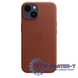 Etui skórzane z MagSafe do iPhone 14 - umbra